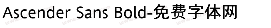 Ascender Sans Bold字体转换